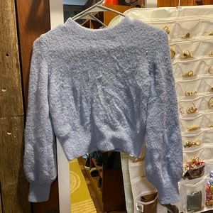Aritzia Sunday Best blue fuzzy kitten sweater size M